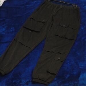 Forever 21 Men's Black Cargo Pants Joggers